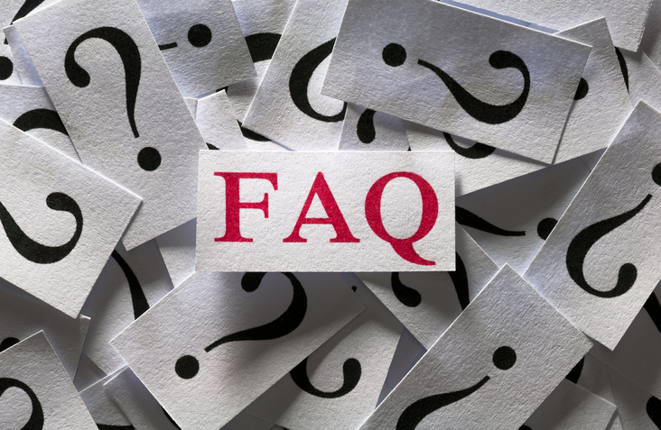 Frequently asked questions , too many question marks