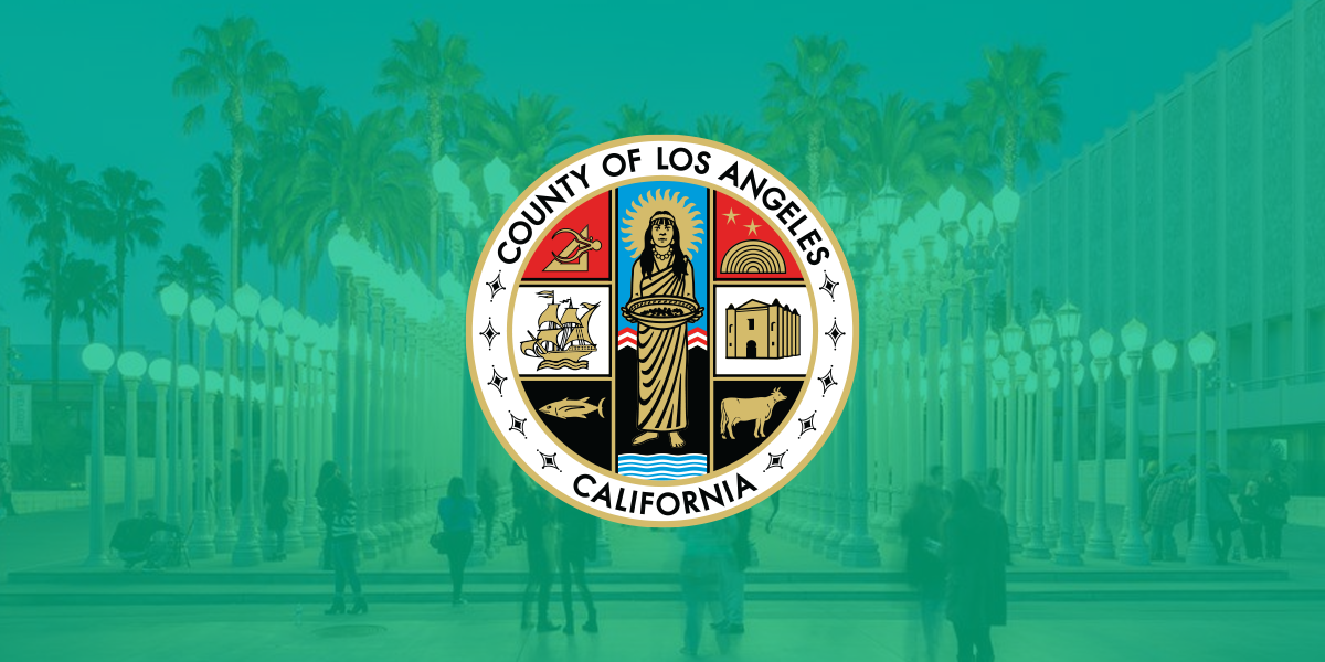 Los Angeles City Typography Design with Building Letters. Stock Vector